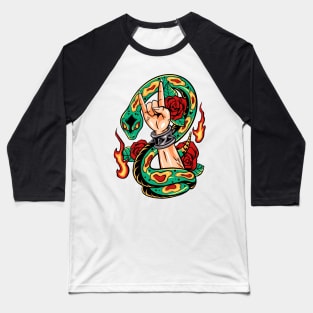 snake head Baseball T-Shirt